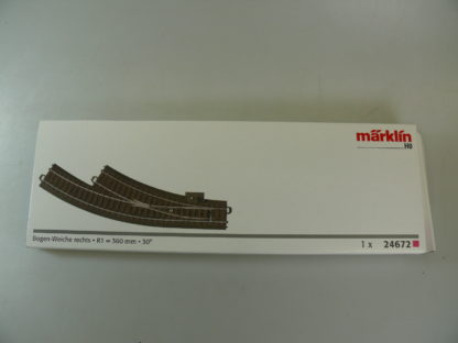 H0: MÄRKLIN C-Gleis 24672 Bogen-Weiche rechts' – neu