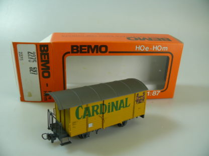 H0m Bemo 2275 527: GÜTERWAGEN 'CARDINAL' - TOP/OVP