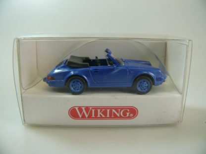 1:87 Wiking 162 02 18 Porsche 911 Cabrio 'blau', neu