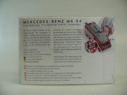 Spur H0: Busch MB MK 94 Feuerwehr 'Norderstedt' - neu – Bild 2