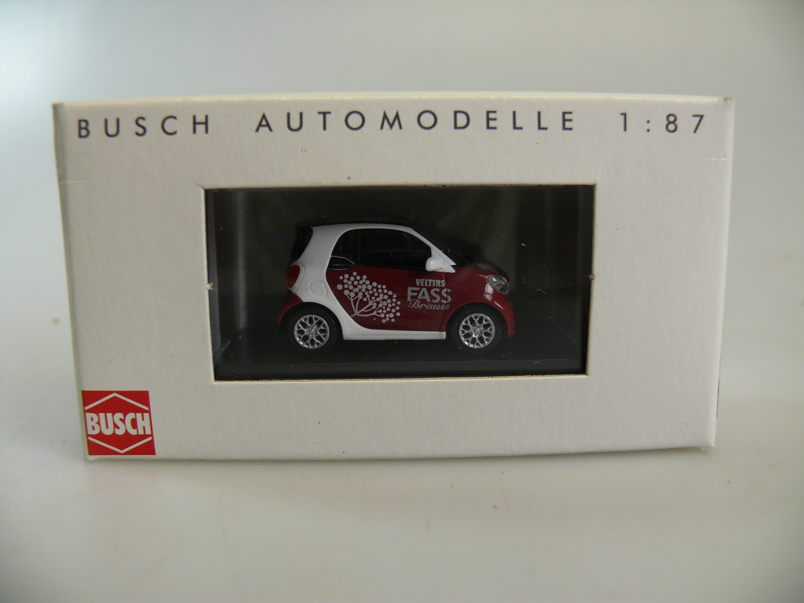 Spur H0: Busch 50713 'smart fortwo Veltins Fass-Brause no.1' - neu