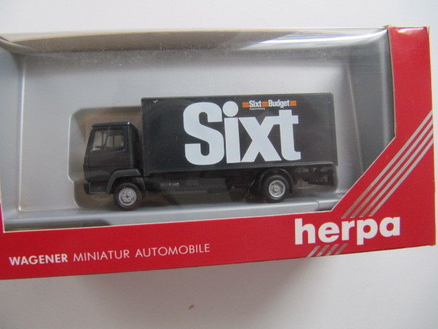 1:87 Herpa 140645 MB KOFFER SIXT , neu